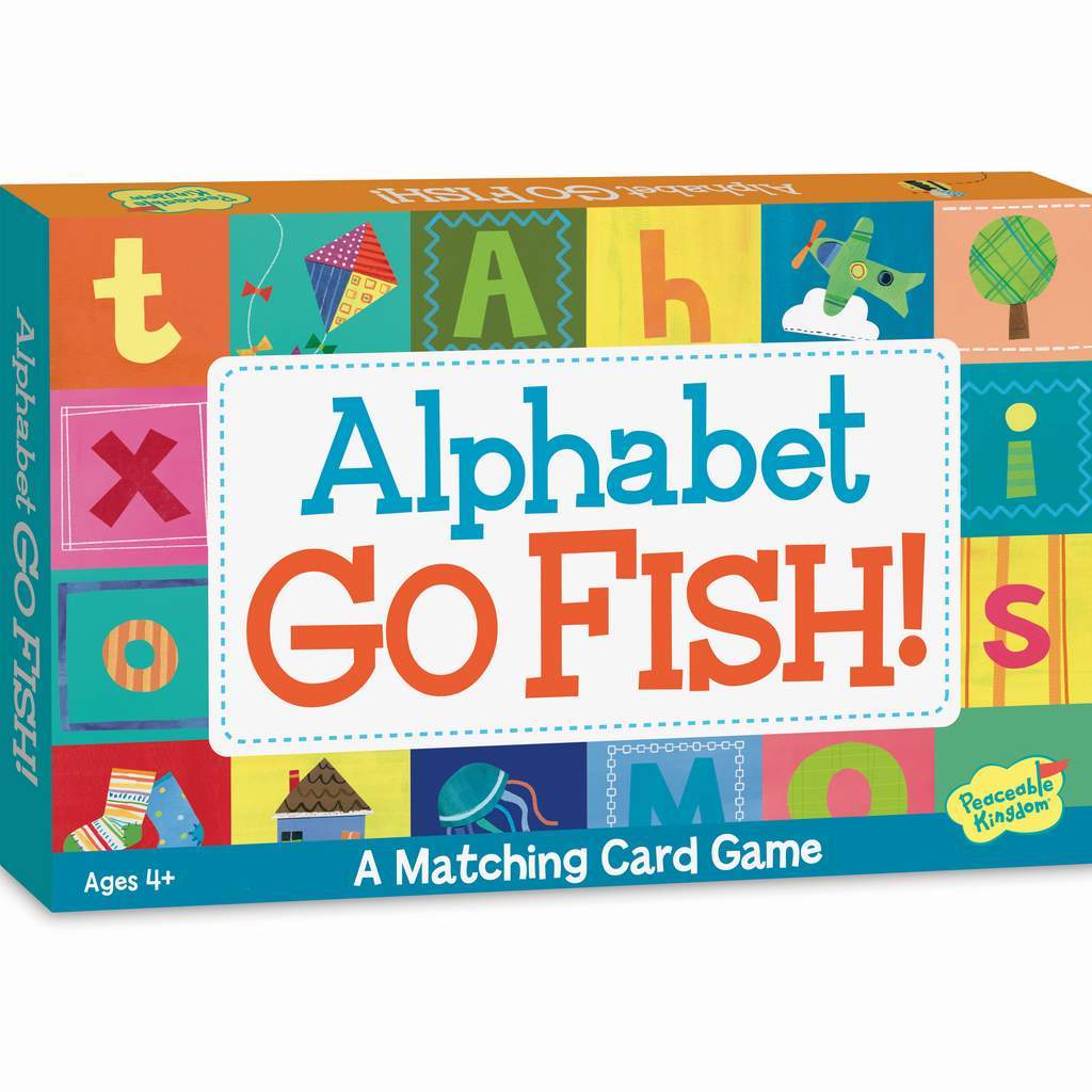 Peaceable Kingdom Alphabet Go Fish Letter Matching Card Game