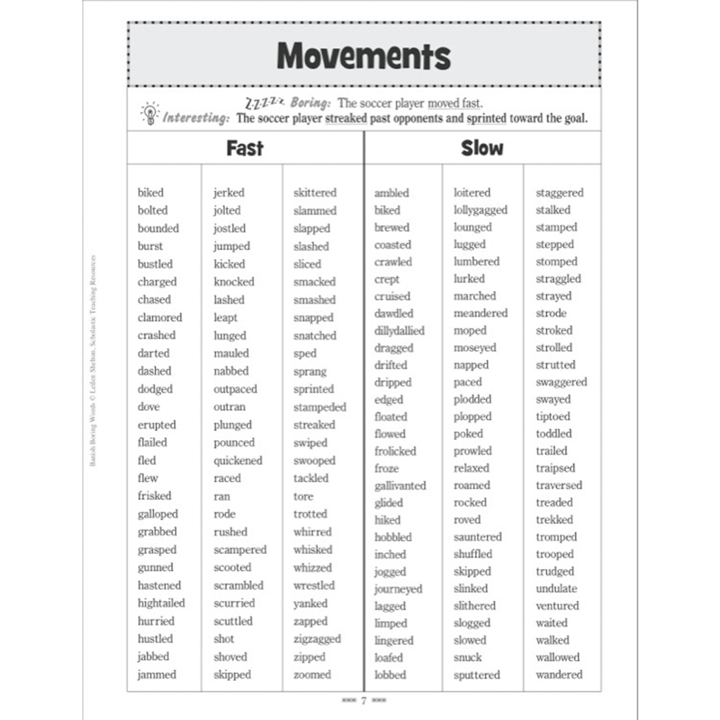 Scholastic Banish Boring Words