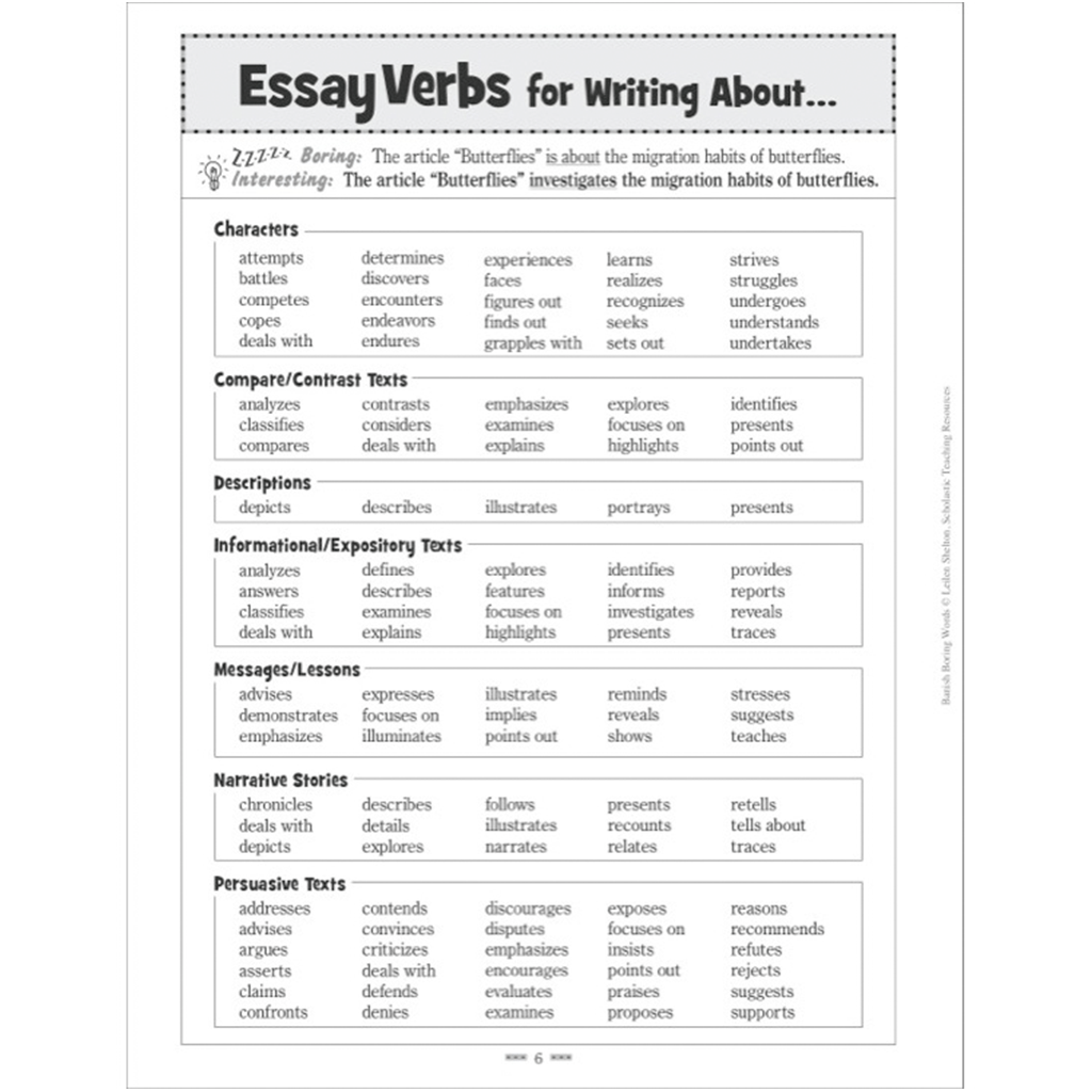 Scholastic Banish Boring Words