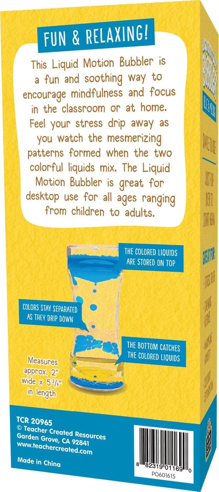 Teacher Created Resources Blue & Yellow Liquid Motion Bubbler